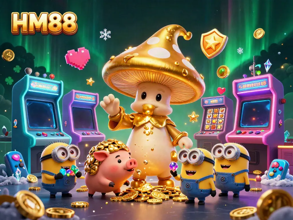 Play winning games at HM88 with vibrant characters and rich casino-themed elements.