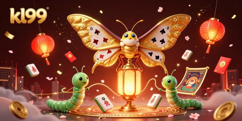 Engage with KL99's 3D cartoon fantasy scene showcasing casino thrills with vibrant colors.