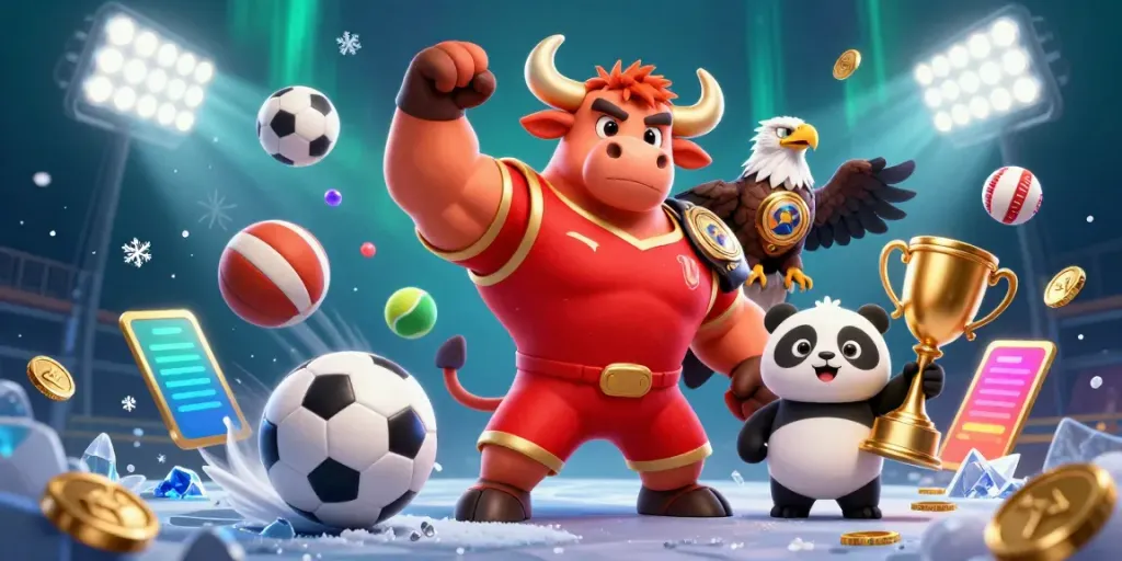 Engage in thrilling online betting at 69vncom with vibrant gaming mascots and action-packed scenes.