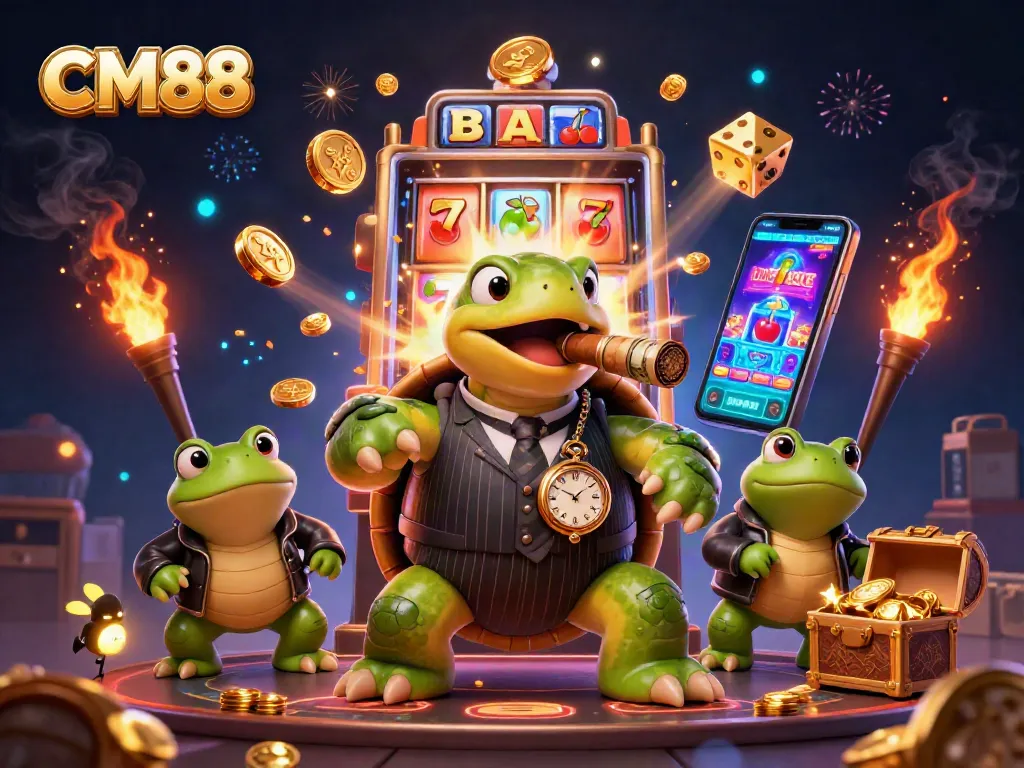 Win big at CM88 with immersive casino fun, featuring a snapping turtle and exciting jackpots