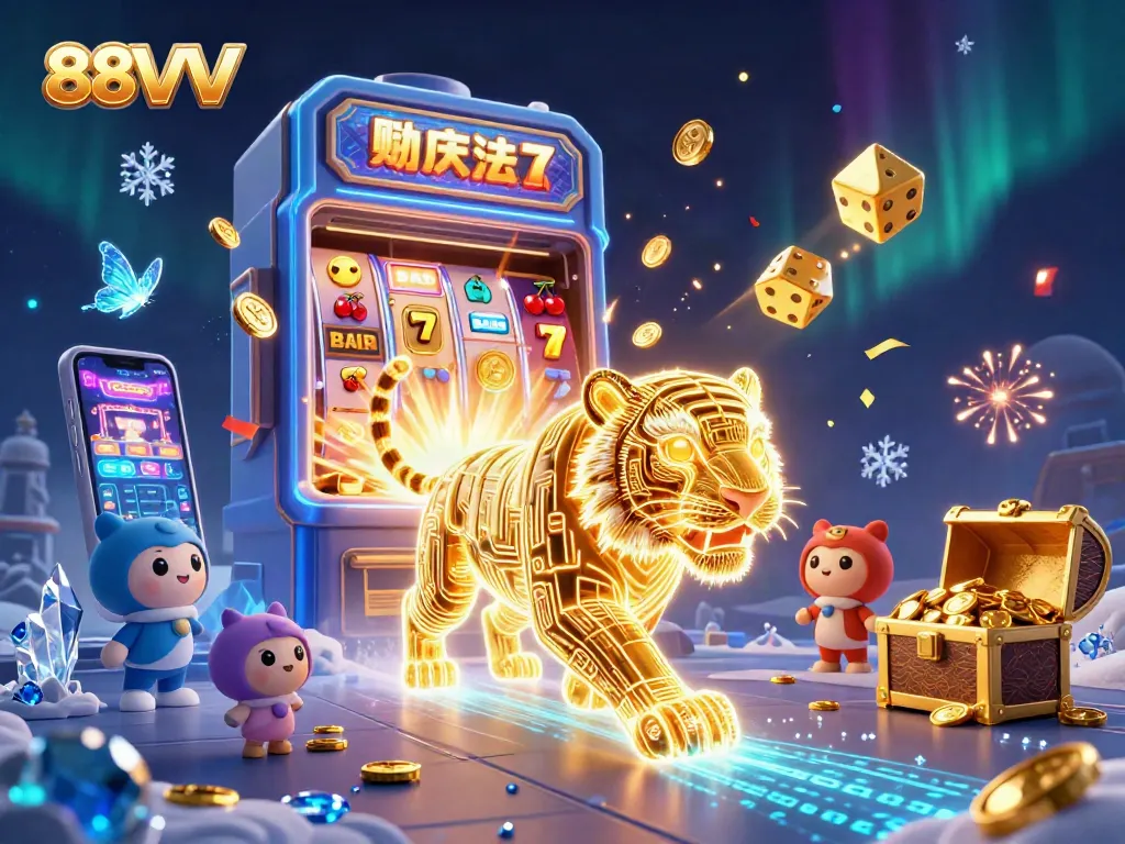 Engage with exhilarating wins at 88VV, where golden tigers and slot machines create a thrilling casino experience.