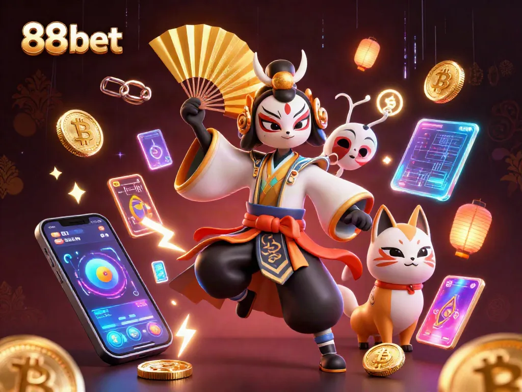 Engage with the thrilling 88 bet direct online casino experience in a vibrant 3D scene.